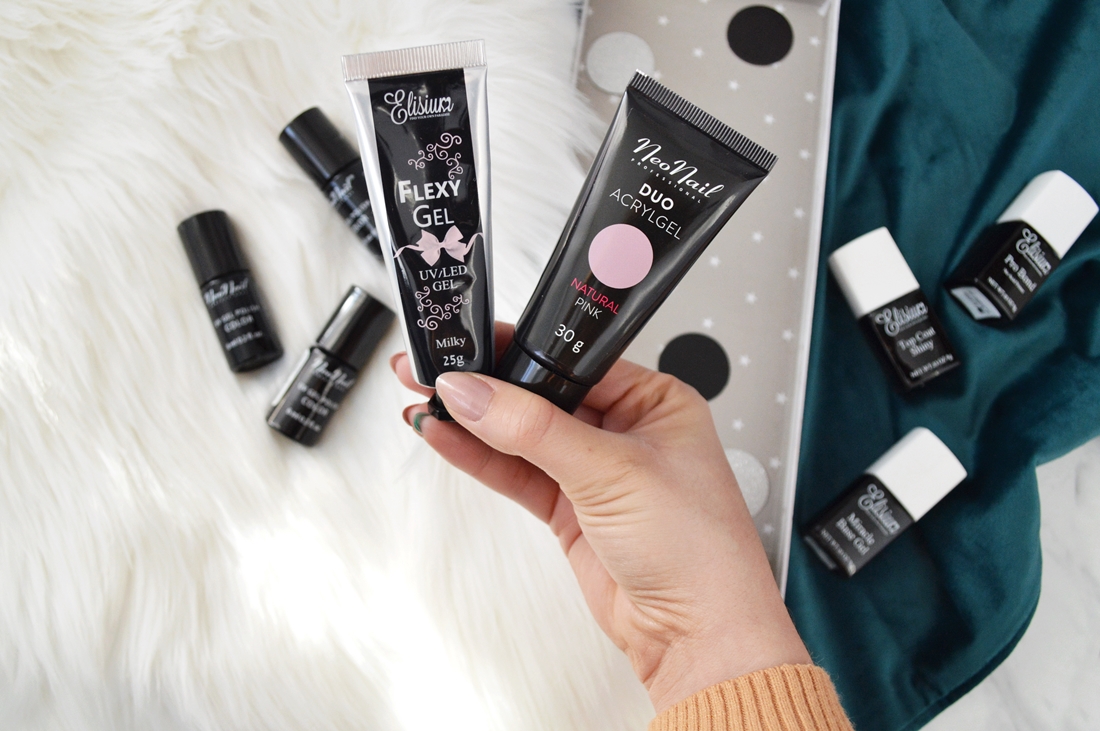 porównanie Flexy Gel Elisium i Acrylgel NeoNail